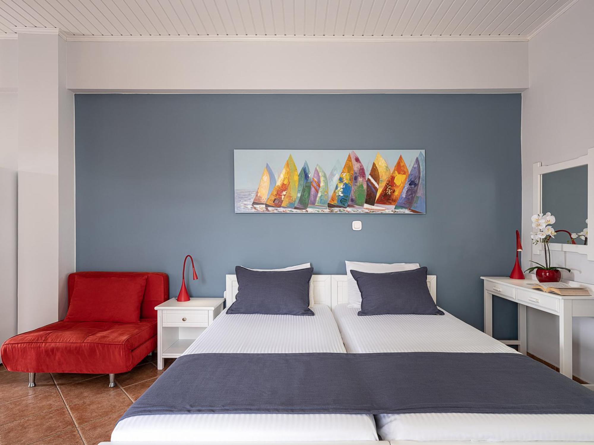 Elena Seafront Luxury Apartments Almirida Oda fotoğraf