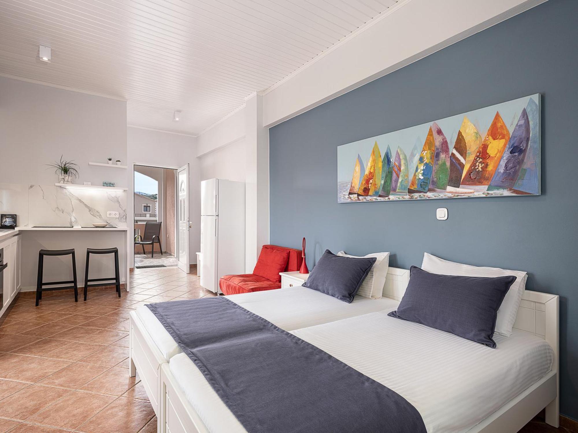 Elena Seafront Luxury Apartments Almirida Oda fotoğraf